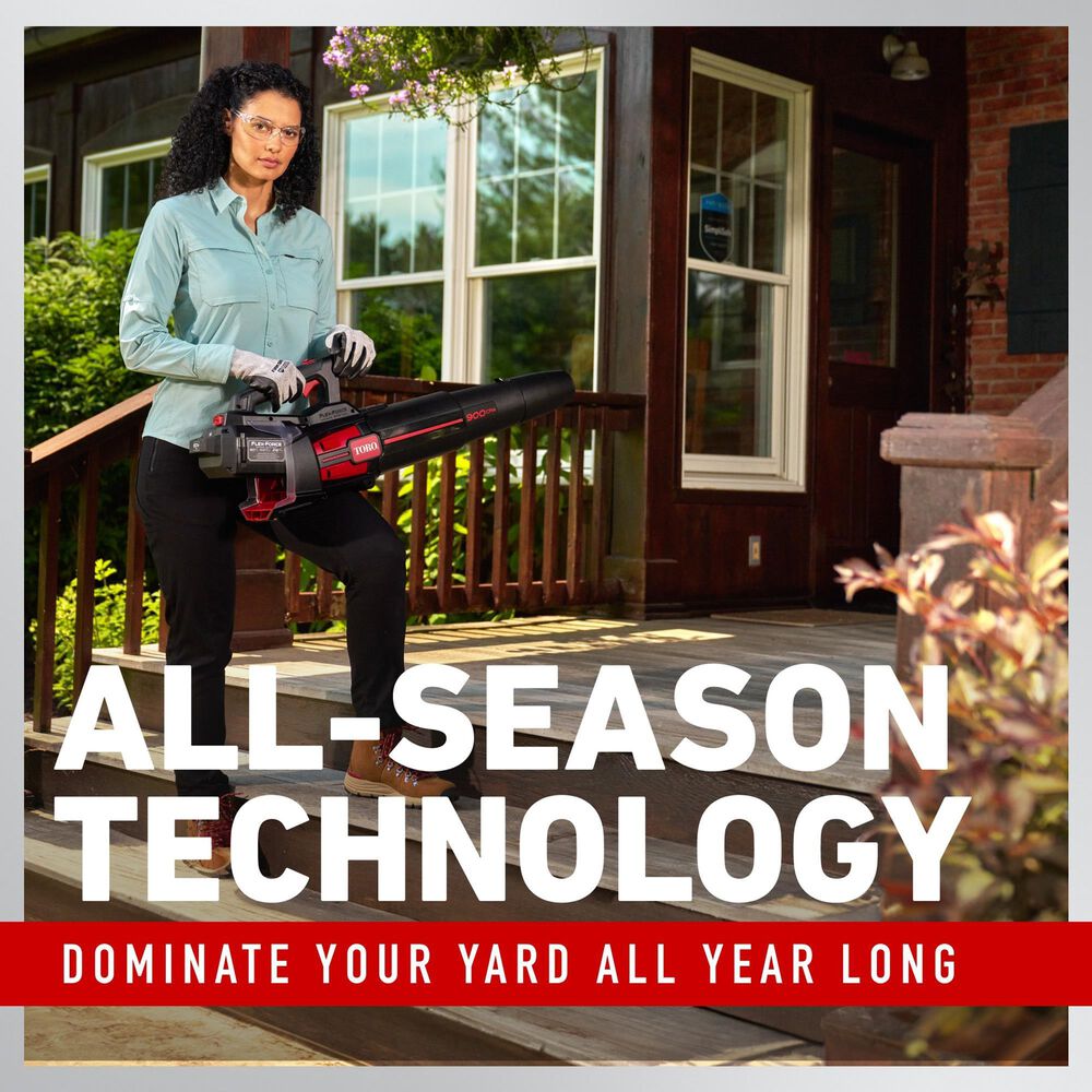 Toro 900 CFM Brushless Leaf Blower with 4.0Ah Battery in Red, , large