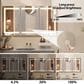 HOMLUX 48" x 32" Bathroom Medicine Cabinet with Mirror in Silver, , large