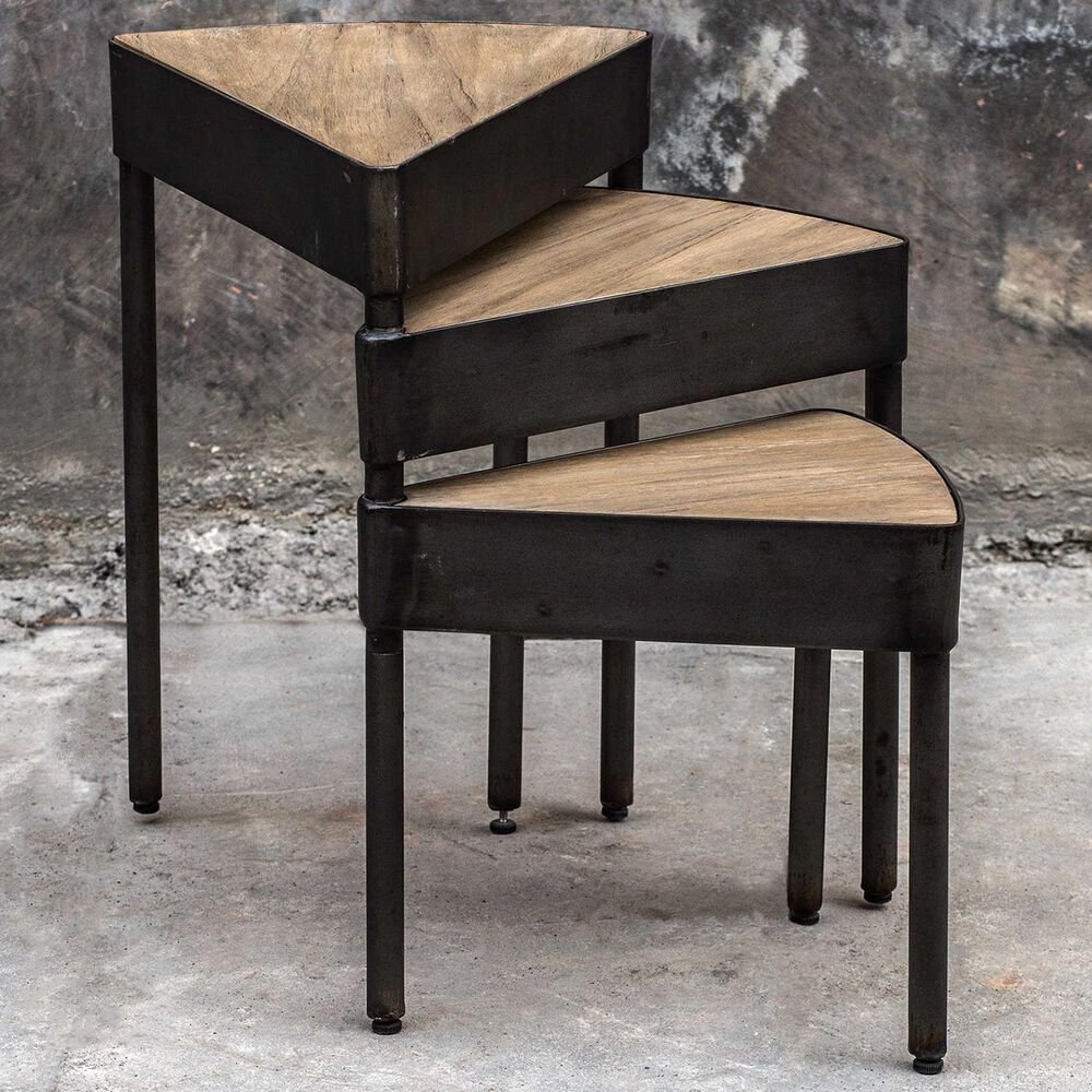 Uttermost Akito Nesting Tables in Natural Wheat, , large