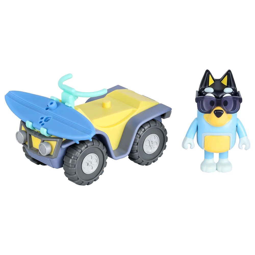 Bluey Beach Quad with Bandit Action Figures, , large
