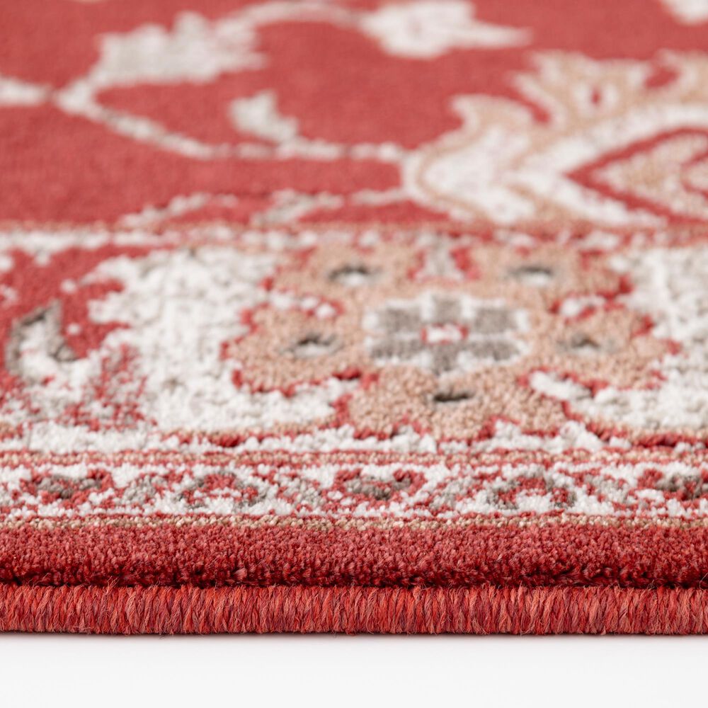 Central Oriental Rooted Cinnabar 5'3" x 7'7" Area Rug, , large