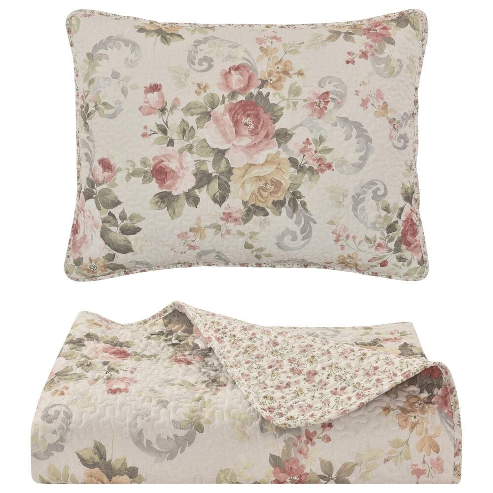 J. Queen New York Chablis 2-Piece Twin/Twin XL Quilt Set in Rose Gold, , large