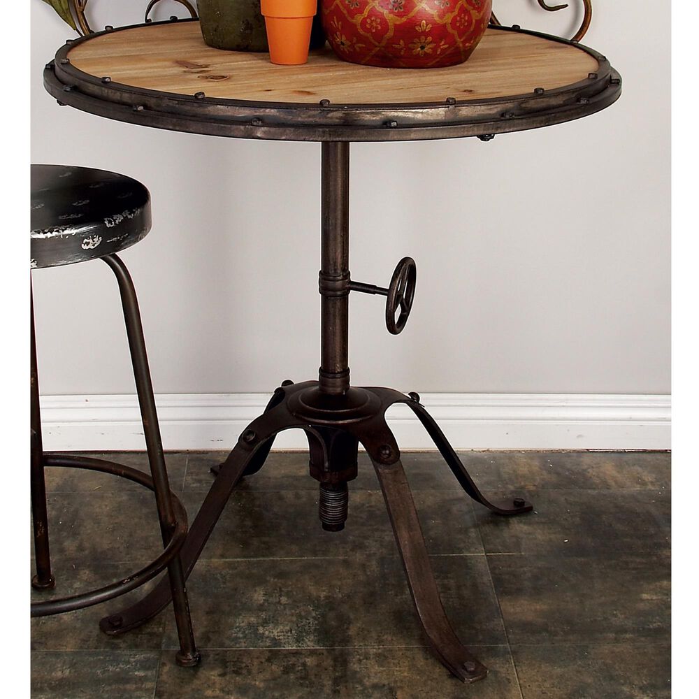 Maple and Jade 30" Round Table in Black, , large