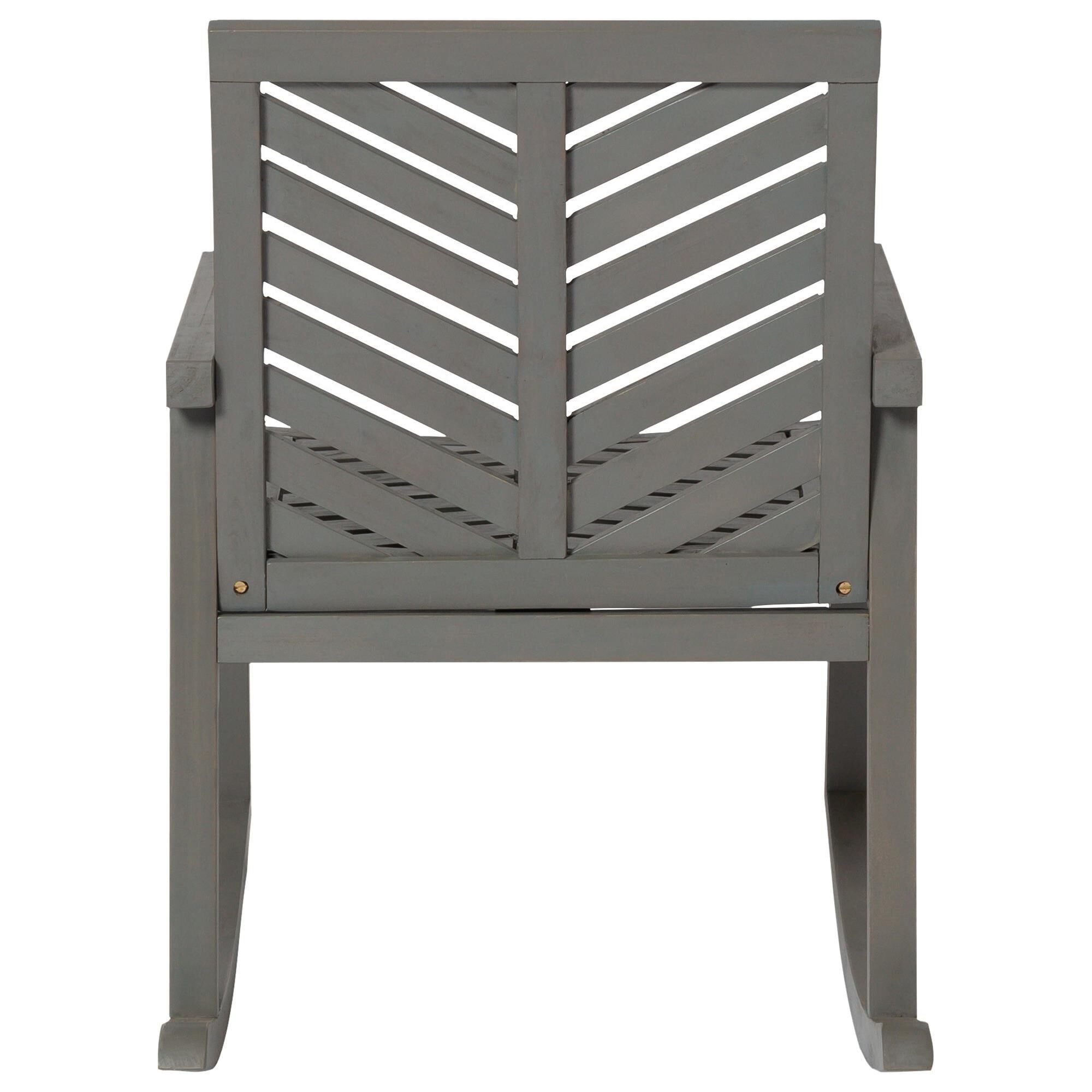 Walker edison outdoor chevron online rocking chair