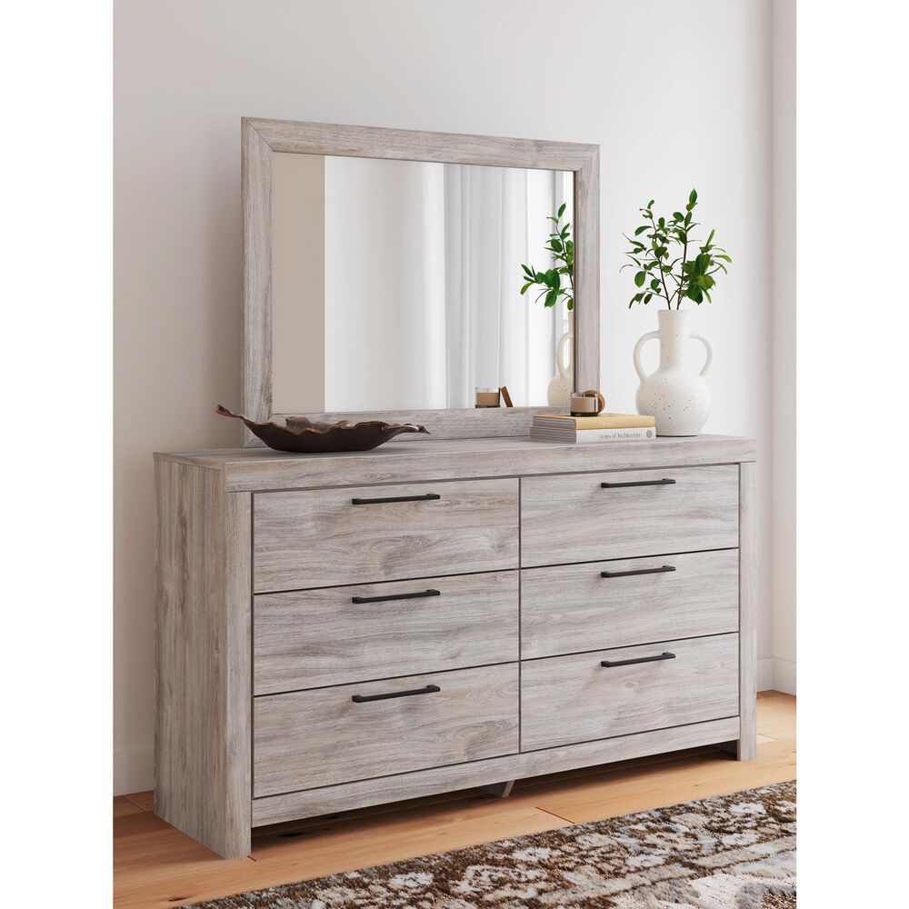 Ashley Broachmyn Dresser Mirror in Light Gray, , large
