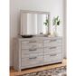 Ashley Broachmyn Dresser Mirror in Light Gray, , large