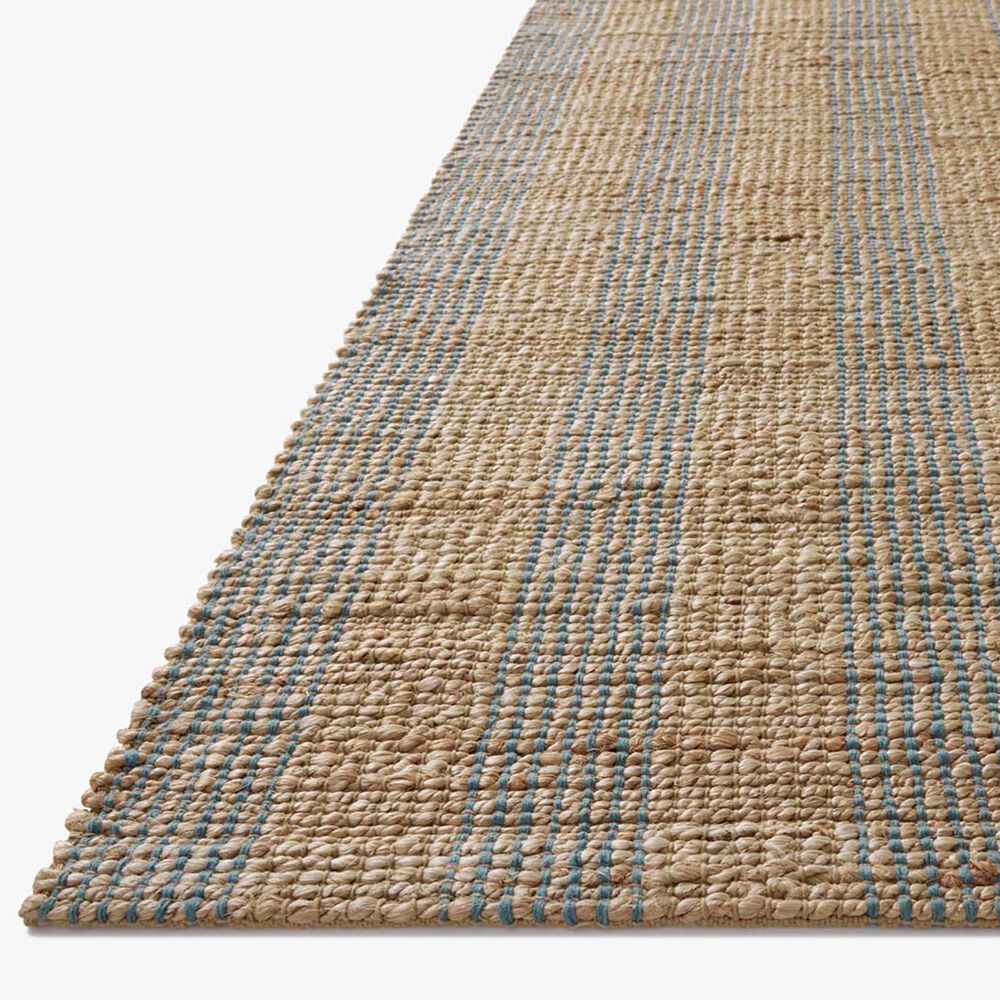 Chris Loves Julia x Loloi Judy 2&#39;3&quot; x 3&#39;9&quot; Natural and Sky Area Rug, , large