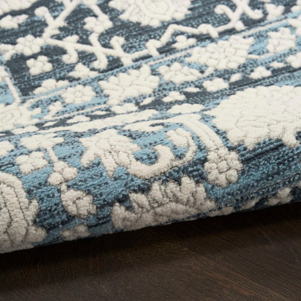 Nourison Grace Blue 7'10" x 9'10" Area Rug, , large