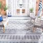 Safavieh Bermuda 8" x 10" Cream and Navy Indoor/Outdoor Area Performance Rug, , large