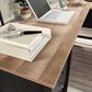 Sauder Cottage Road L-Shaped Desk in Raven Oak and Lintel Oak, , large