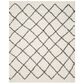 Safavieh Dallas Shag SGD258H-10 10" x 14" Ivory/Dark Grey Area Rug, , large