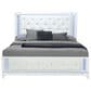 Global Furniture USA Alina 3-Piece King Upholstered Panel Bedroom Set in White, , large