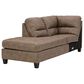Ashley Navi 2-Piece Right Facing Stationary Sleeper Sectional in Fossil, , large