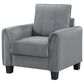 Coaster Davis Accent Arm Chair in Grey, , large