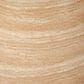 Four Hands Janice 48" Round Pedestal Dining Table in Faux Travertine , , large