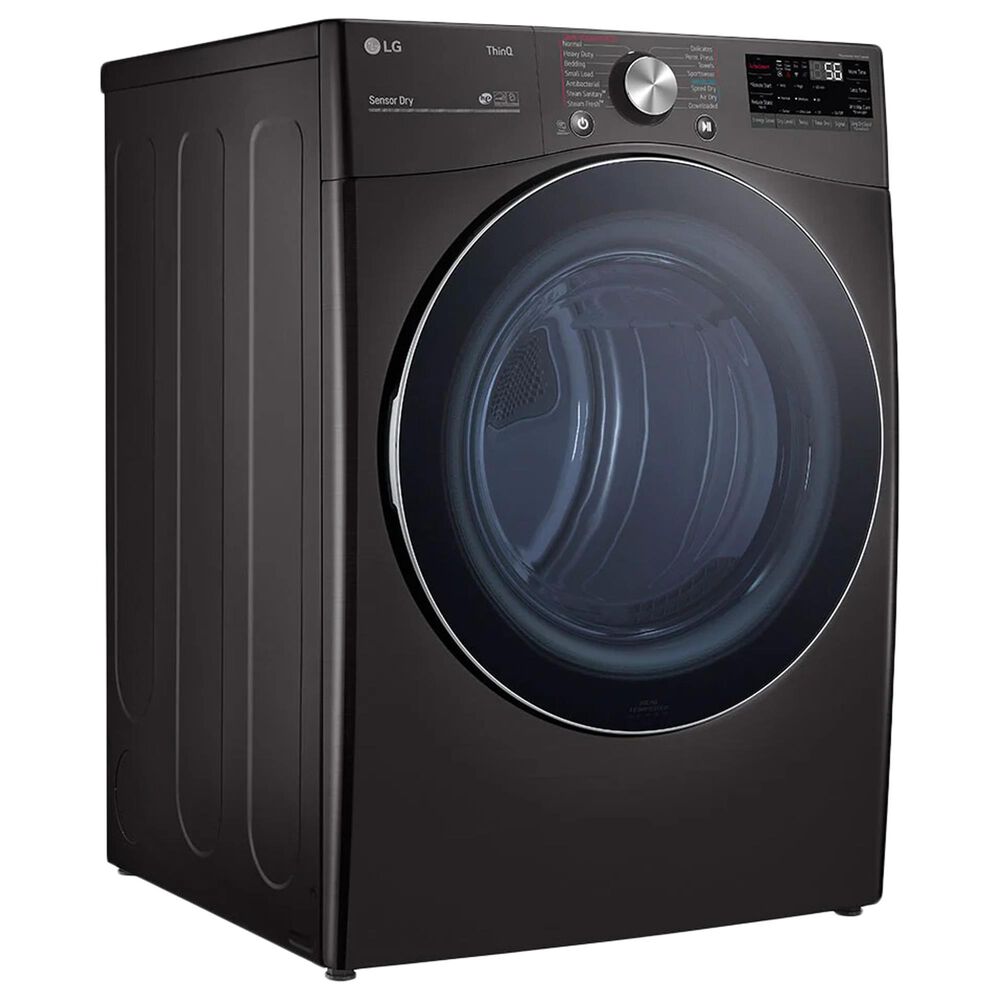 LG 5.0 Cu. Ft. Front Load Washer and 7.4 Cu. Ft. Electric Dryer with TurboWash 360 Laundry Pair in Black Steel, , large