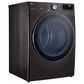 LG 5.0 Cu. Ft. Front Load Washer and 7.4 Cu. Ft. Electric Dryer with TurboWash 360 Laundry Pair in Black Steel, , large