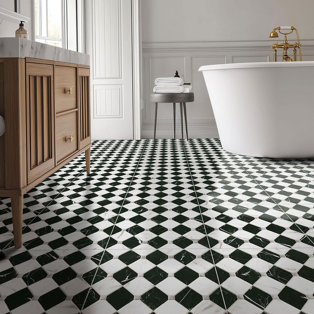 MS International Casa Tuxedo 17" x 17" Porcelain Tile, , large