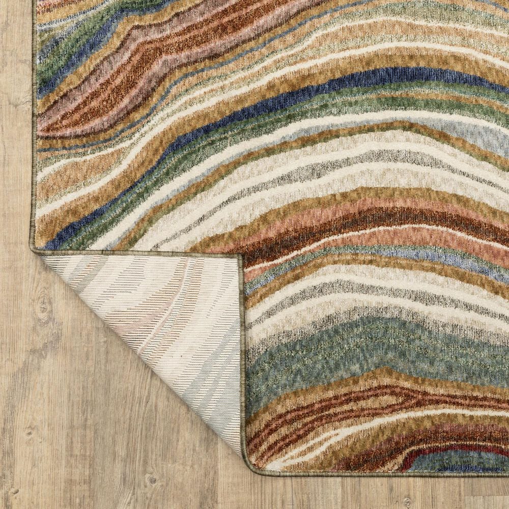 Oriental Weavers Tisdell TIS07 Multicolor 2'3" x 7'6" Runner, , large