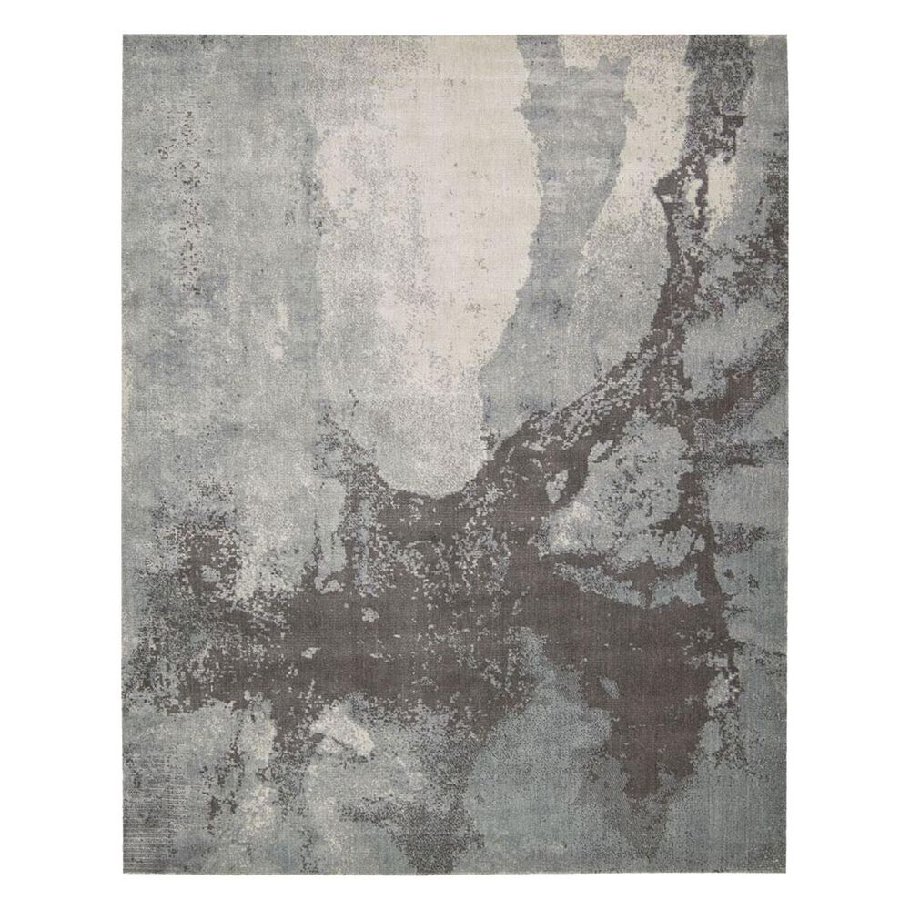 Nourison Twilight TWI07 7"9" x 9"9" Sea Mist Area Rug, , large