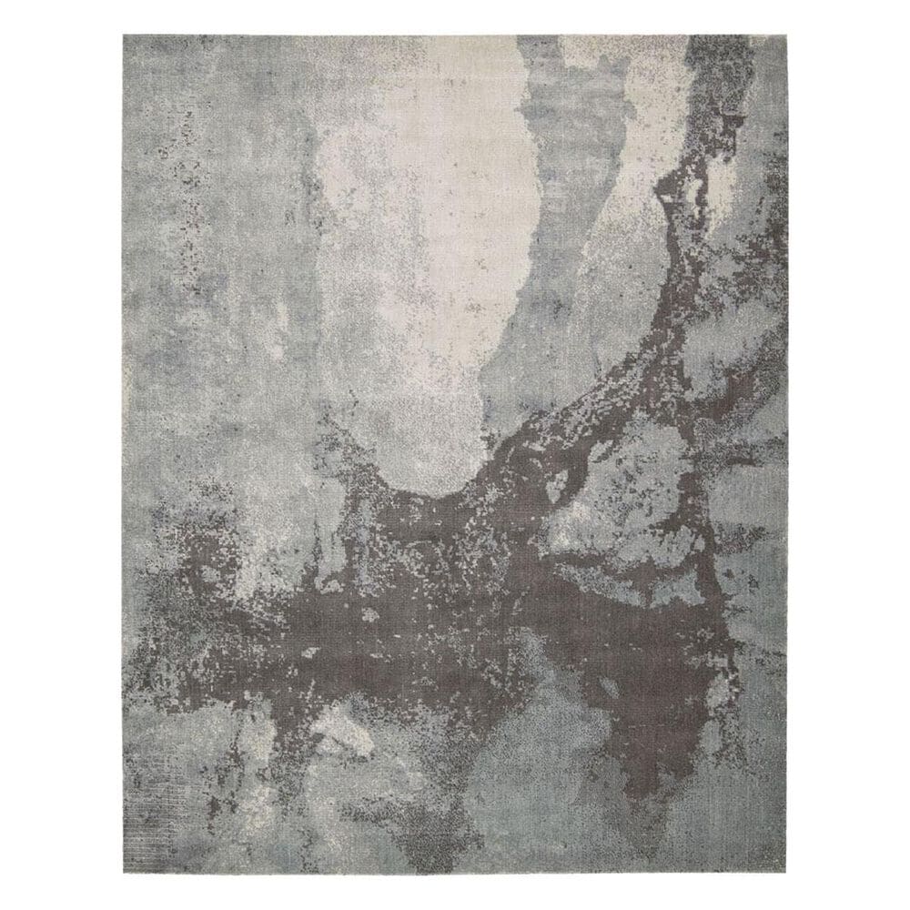Nourison Twilight TWI07 7"9" x 9"9" Sea Mist Area Rug, , large