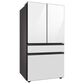 Samsung Bespoke 29 Cu. Ft. 4-Door French Door Refrigerator with Beverage Center in White Glass Panels, , large