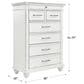 Ashley Kanwyn 7 Drawer Chest in Distressed Whitewash, , large