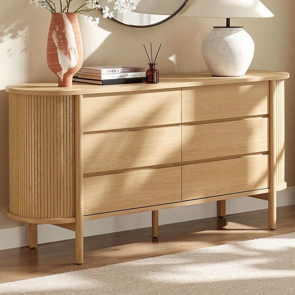 Modway Cadence 6-Drawer Dresser in Oak, , large