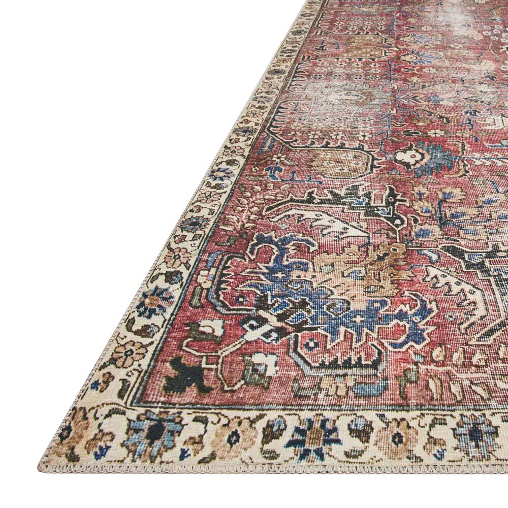 Chris Loves Julia x Loloi Jules 3&#39;6&quot; x 5&#39;6&quot; Merlot and Multicolor Area Rug, , large