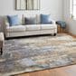 Feizy Clio 12" x 15" Blue and Tan Area Rug, , large