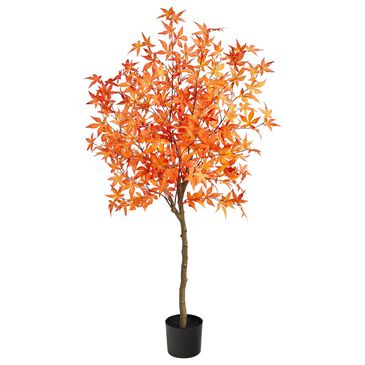 Nearly Natural Inc 5" Autumn Maple Tree in Orange, , large