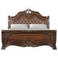 New Heritage Design Bella Note 5-Piece King Sleigh Bedroom Set in Mahogany Brown and Antique Gold, , large