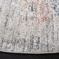 Safavieh Dream DRM427G 6"7" Round Grey and Blue Area Rug, , large