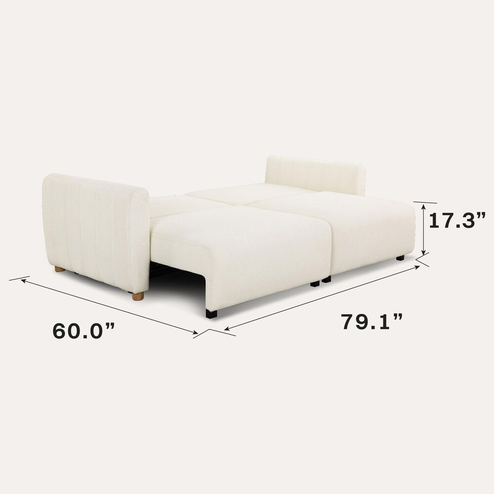 Lifestyle Solutions Galloway Convertible Sofa in Ivory, , large