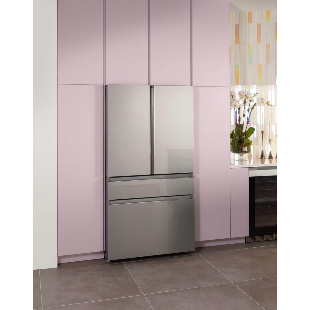 Cafe 23.2 Cu. Ft. Smart Counter-Depth 4-Door French-Door Refrigerator in Platinum Glass With Dual-Dispense AutoFill Pitcher, , large