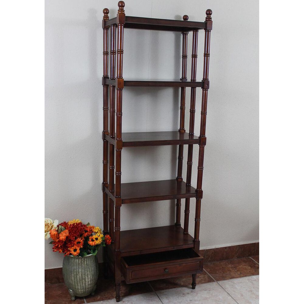 International Caravan Windsor 5Tier Bookshelf in Stain Shop NFM