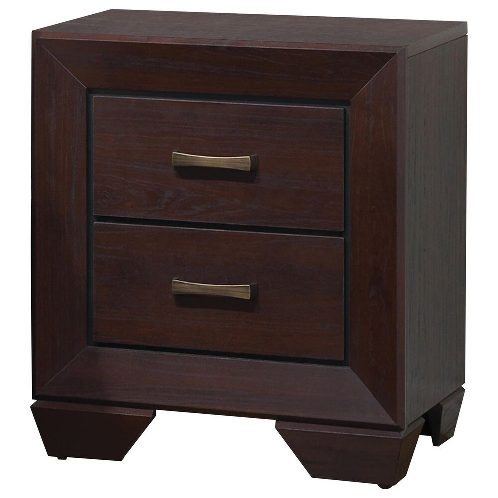 Pacific Landing Kauffman 2 Drawer Nightstand in Dark Cocoa, , large