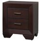 Pacific Landing Kauffman 2 Drawer Nightstand in Dark Cocoa, , large