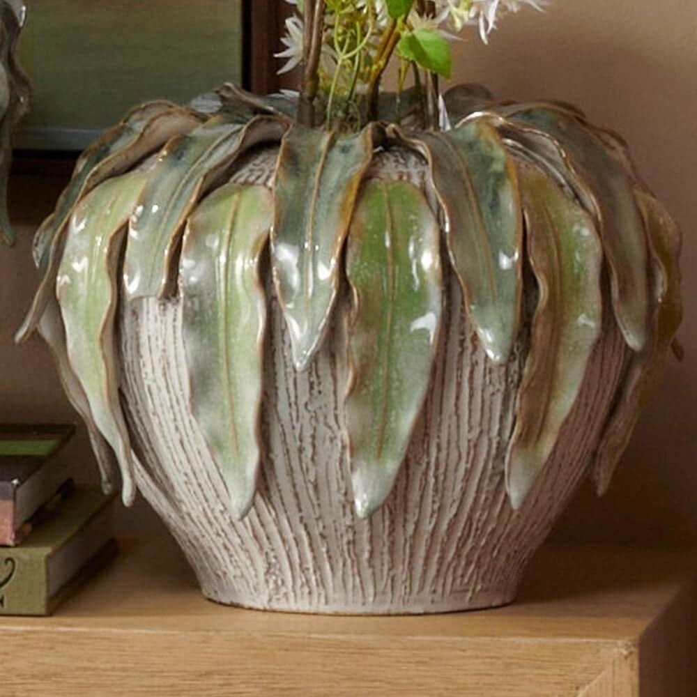 Slatehouse Fern Hollow Medium Vase in Green, , large