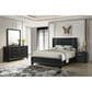 Crown Mark Charlie 2-Drawer Nightstand in Charcoal, , large
