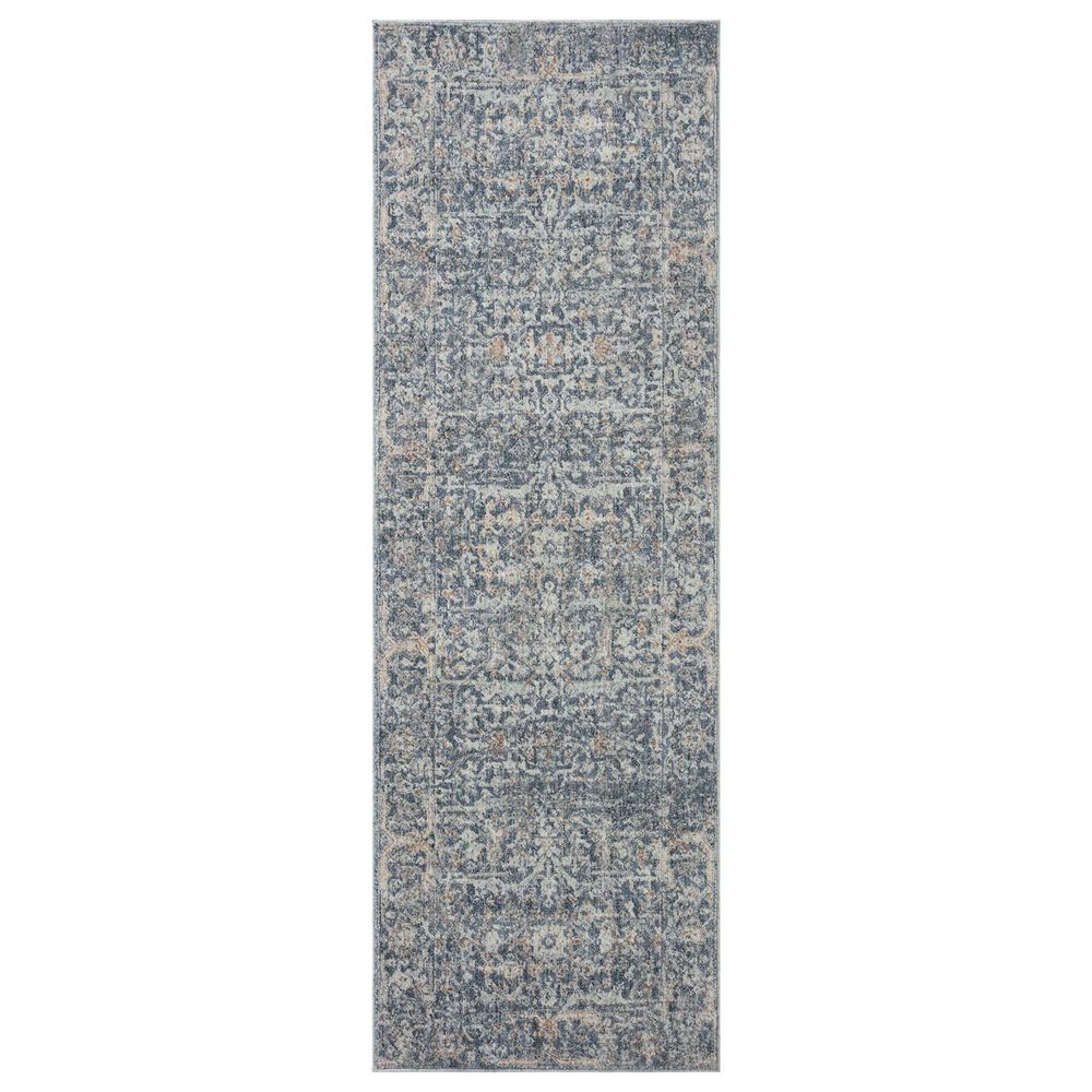 Angela Rose Blake 2"7" x 13" Denim and Taupe Runner, , large