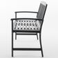 Hearth and Haven Loja Patio Bench in Dark Grey, , large