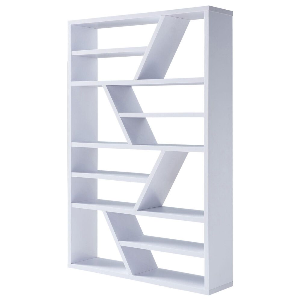 Furniture of America Whaley Bookcase in White, , large