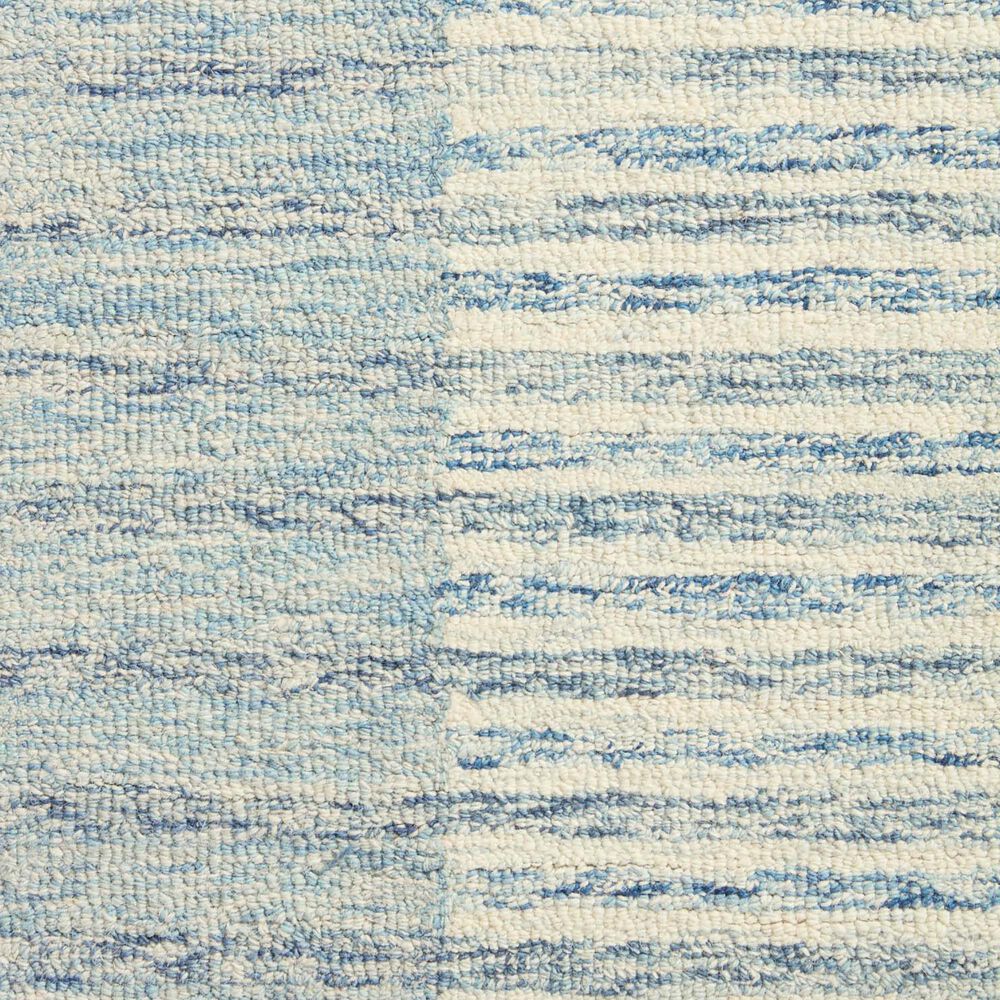 Chris Loves Julia x Loloi Chris 7&#39;9&quot; Square Ivory and Denim Area Rug, , large