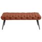 Coaster Ella Accent Bench in Rust, , large