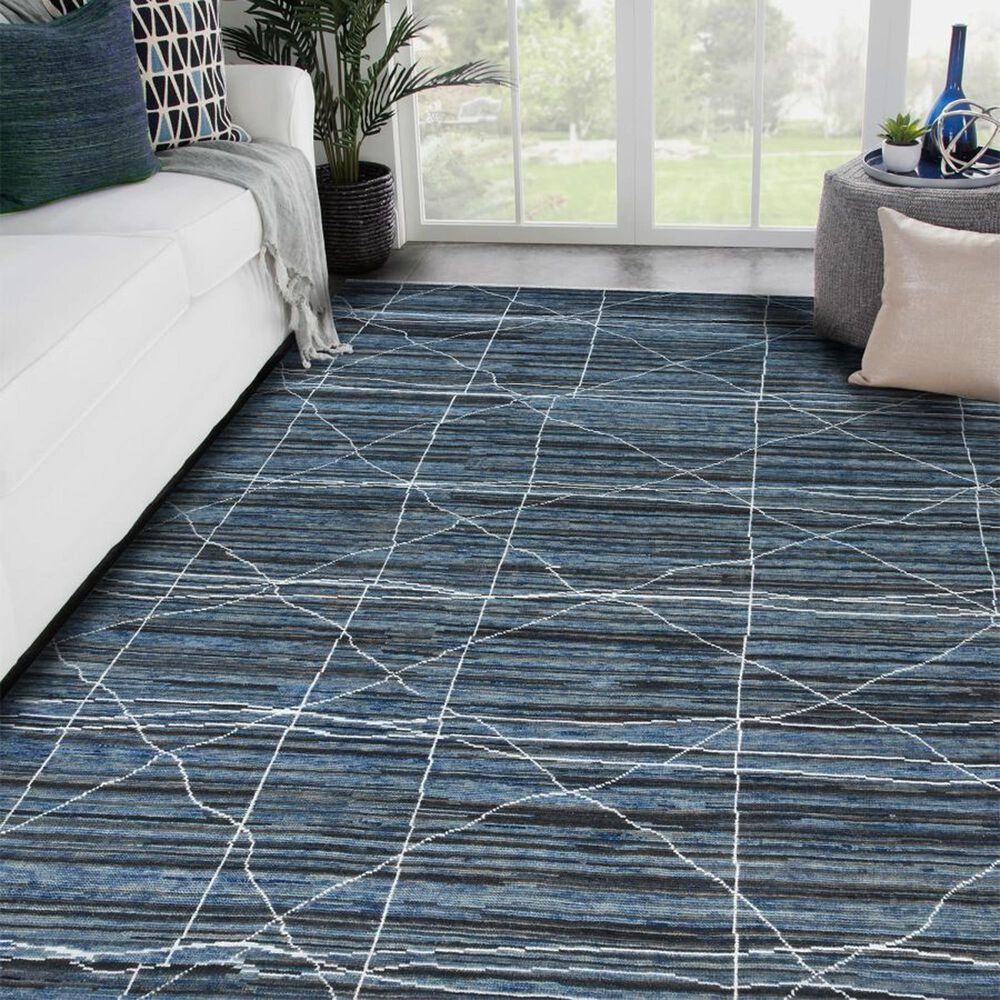 Amer Rugs Anna 8&#39; x 10&#39; Navy Blue Area Rug, , large