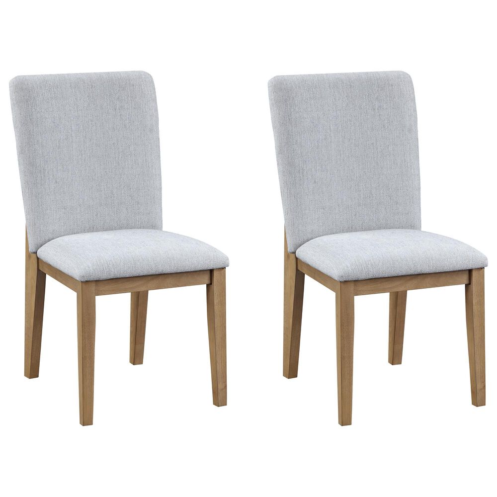 HOMLUX Armless Dining Chair in Gray (Set of 2), , large