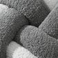 Sunday Citizen 12" Round Knot Throw Pillow in Granite and Cloud Gray, , large