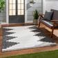 Surya Eagean EAG-2356 Black, Off-White and Charcoal 5"3" x 7"7" Indoor/Outdoor Area Rug, , large