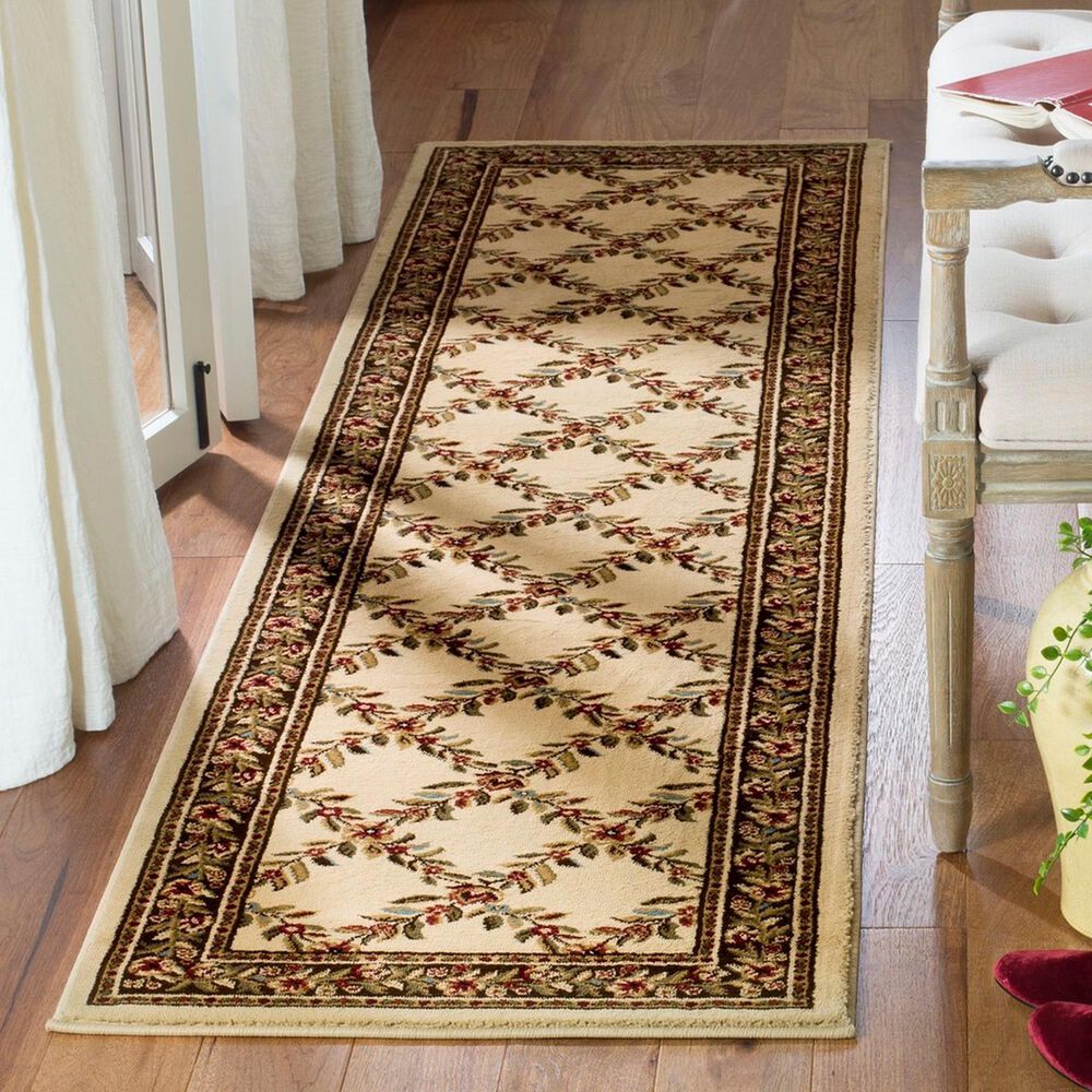 Safavieh Lyndhurst LNH557 2&#39;3&quot; x 12&#39; Ivory and Brown Runner, , large